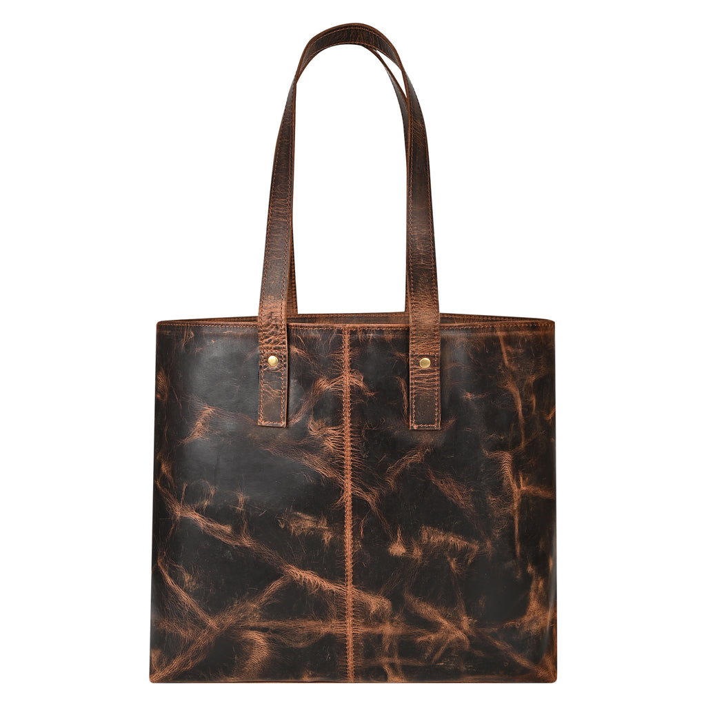 Premium Leather Tote – Handmade from 100% Genuine Leather
