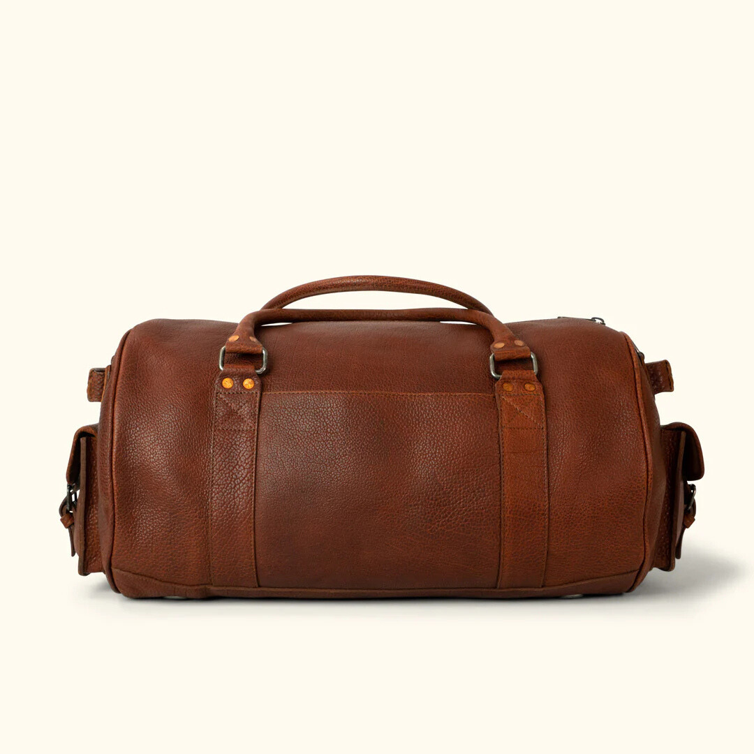 Premium Genuine Leather Duffle Bag – Timeless Travel Companion