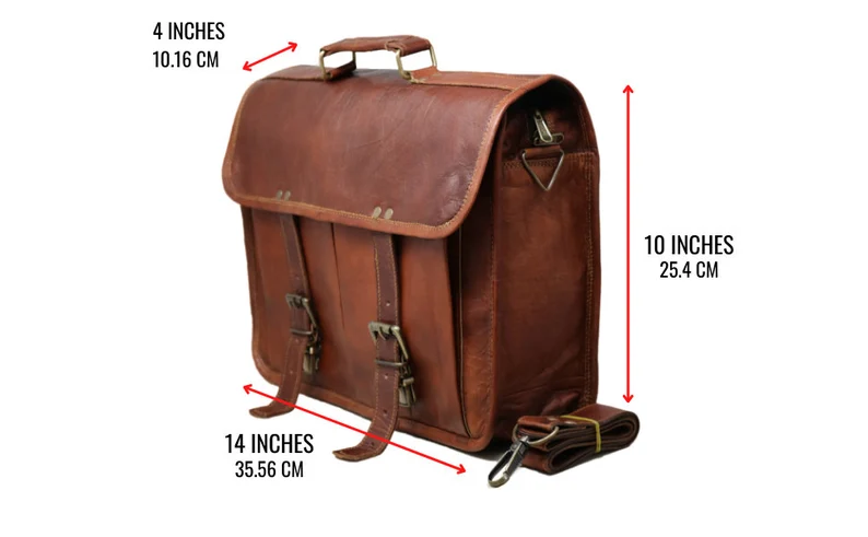 Premium Leather  Briefcase- Classic Messanger Bags For work & Travel