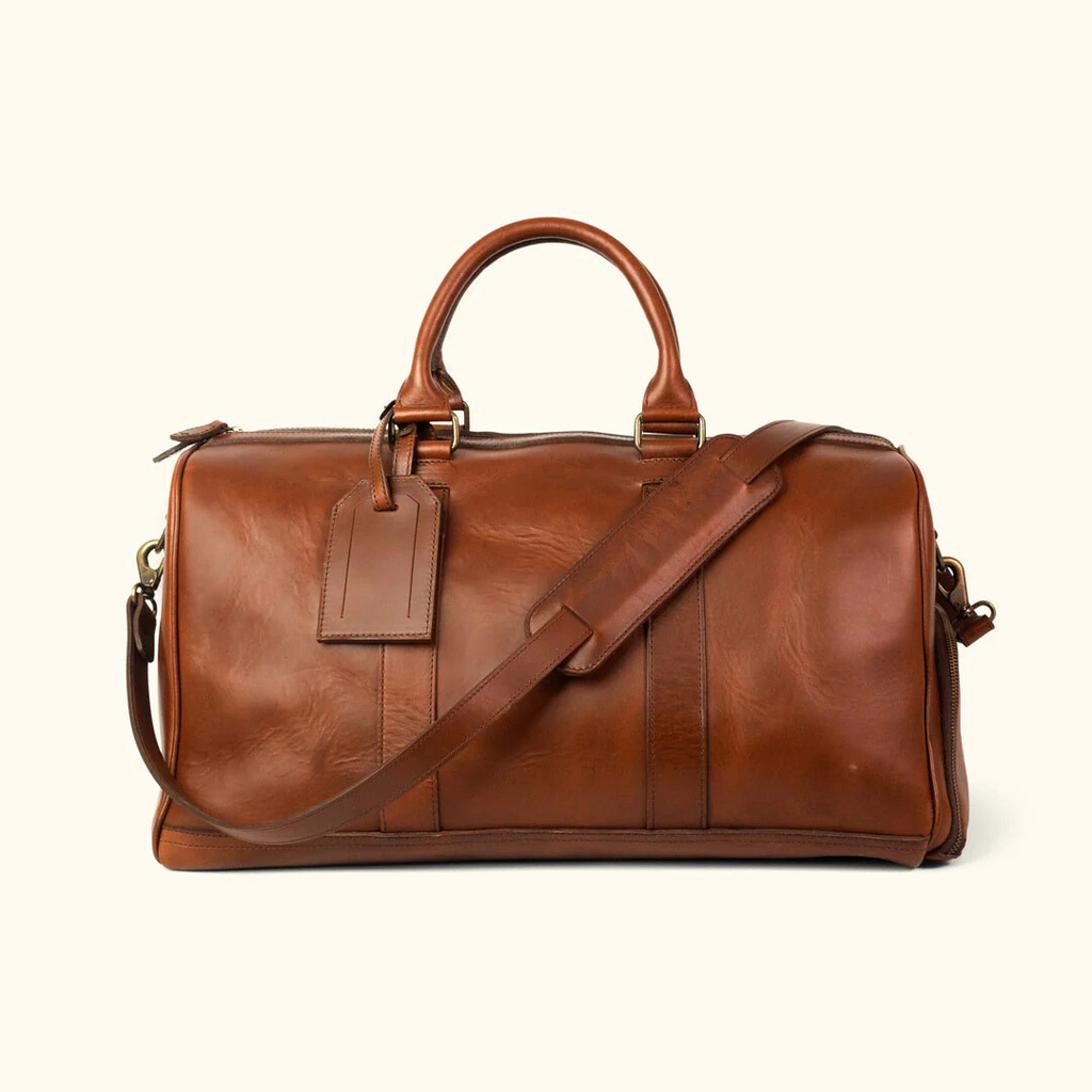 Luxury Genuine Leather Duffle – Travel in Style