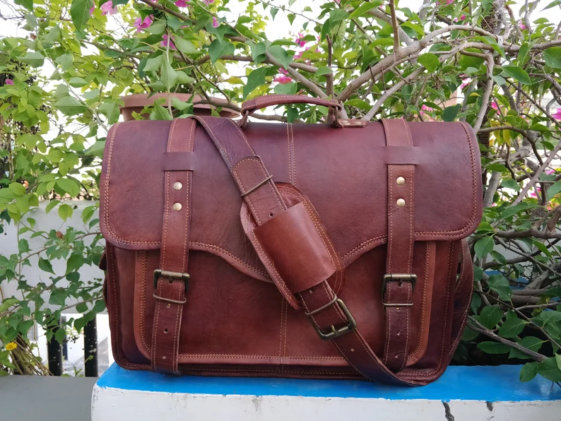 Handcrafted Genuine Leather Messenger Bags