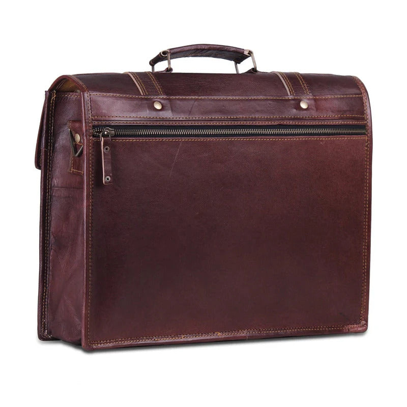Genuine Leather Messenger Bag -Vintage Brifcase for men