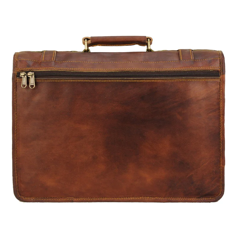 Genuine Leather Messenger Bag - Vintage Brifcase for men