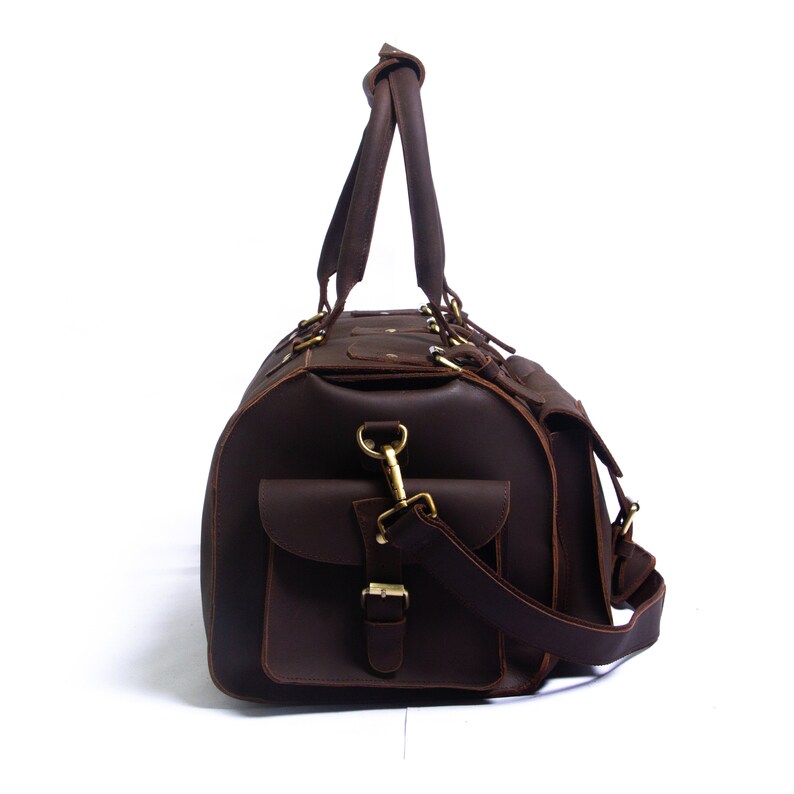 Classic Travel Duffle – Handcrafted Genuine Leather Carryall