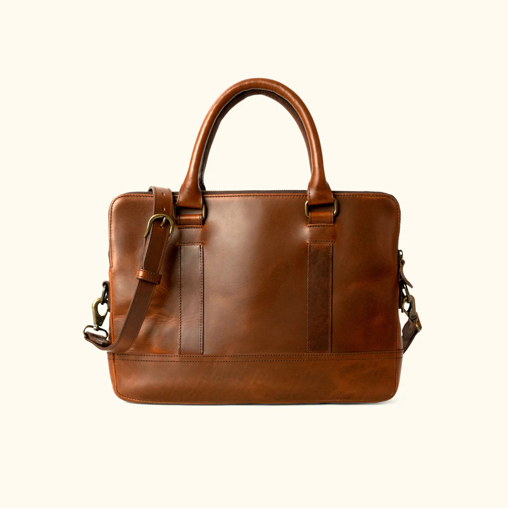 Men’s Genuine Leather Messenger Bag – Business Laptop Briefcase