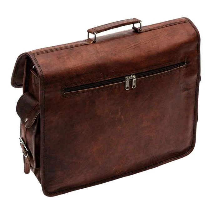 Premium Leather  Briefcase- Classic Messanger Bags For work & Travel