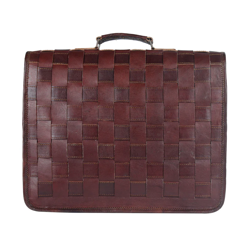 Genuine Leather Messenger Bag - Vintage Brifcase for men