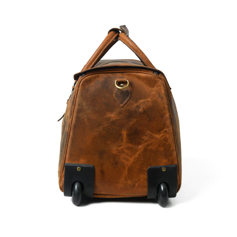 Handcrafted Leather Weekender Bag – Overnight Travel Duffle