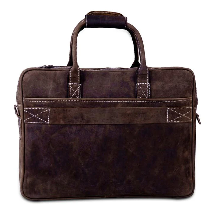 Men’s Genuine Leather Messenger Bag – Business Laptop Briefcase