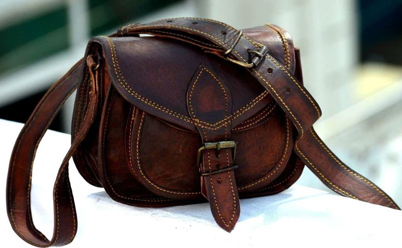 Classic Leather Shoulder Bag for Women Crossbody Purse