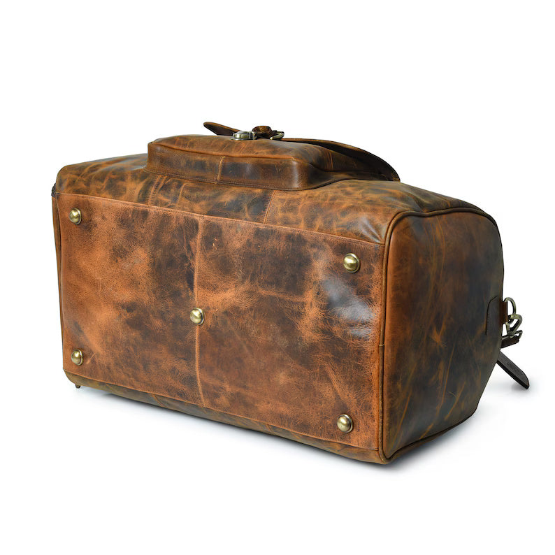 Classic Travel Duffle – Handcrafted Genuine Leather Carryall