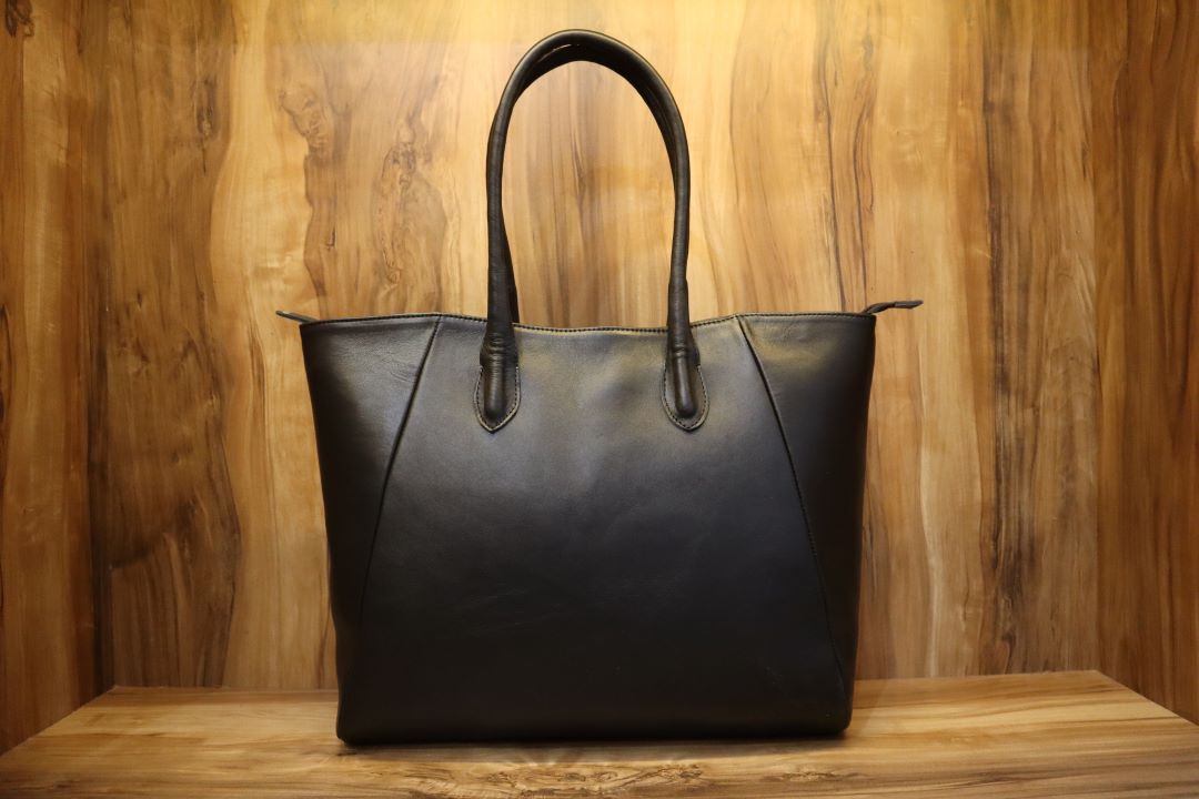 Handmade Leather Tote Bag –  Real Cowhide Tote Bags
