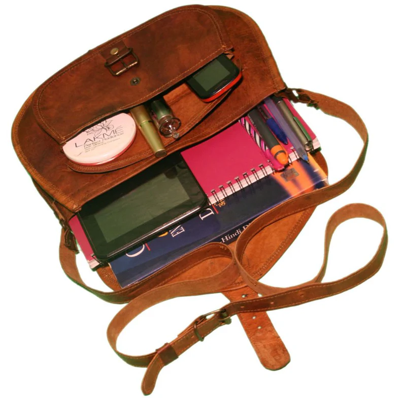 Classic Leather Shoulder Bag for Women Crossbody Purse