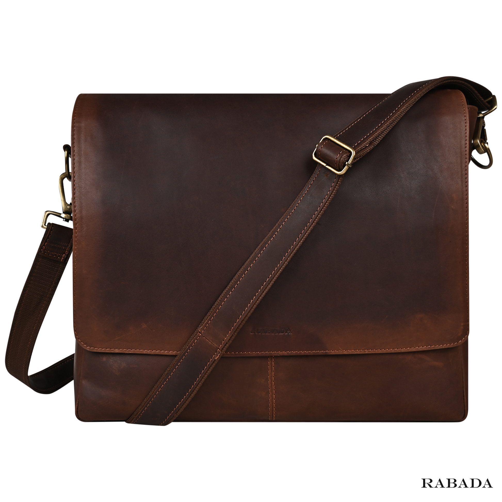 Vintage Style Buffalo Leather Briefcase – Men's Laptop Bag