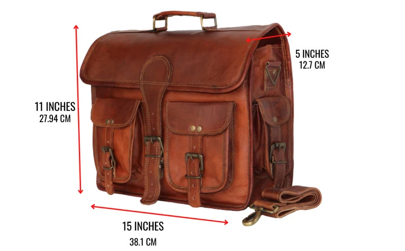 Crafted Elegance Real Leather Messenger Bags