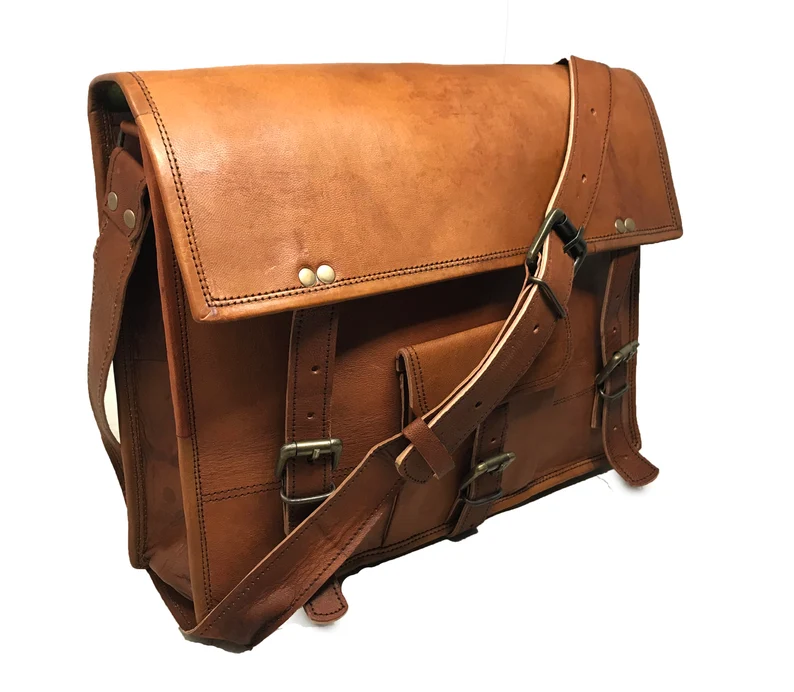 Genuine Leather Messenger Bags for Men & Women