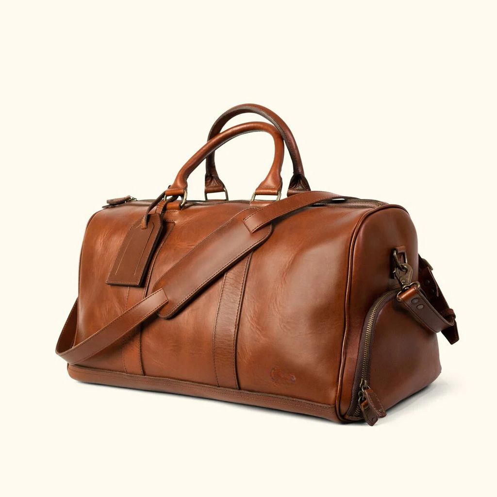Luxury Genuine Leather Duffle – Travel in Style
