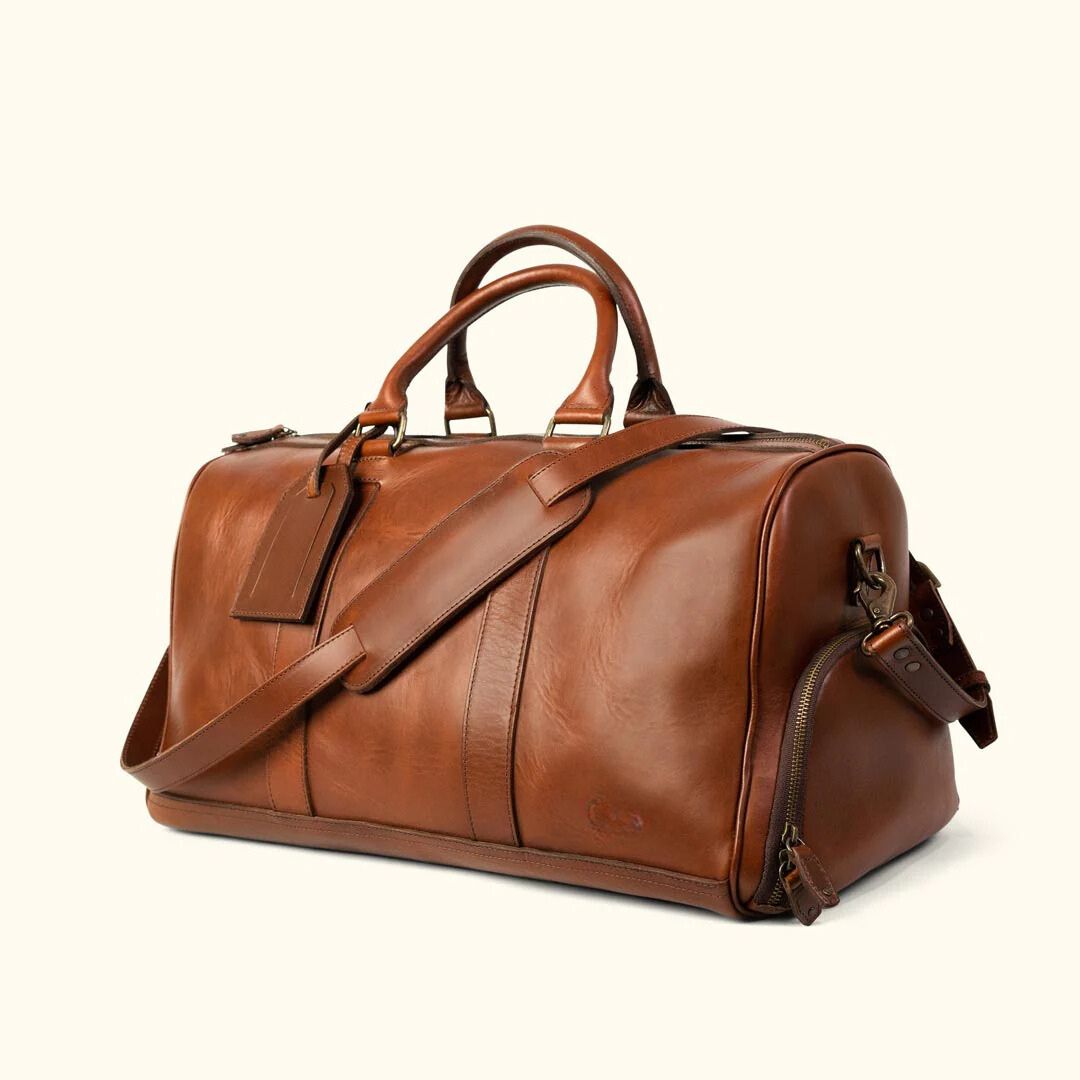 Luxury Genuine Leather Duffle – Travel in Style