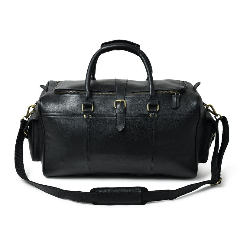 Men’s Leather Travel Duffle Bag – Elegant & Durable