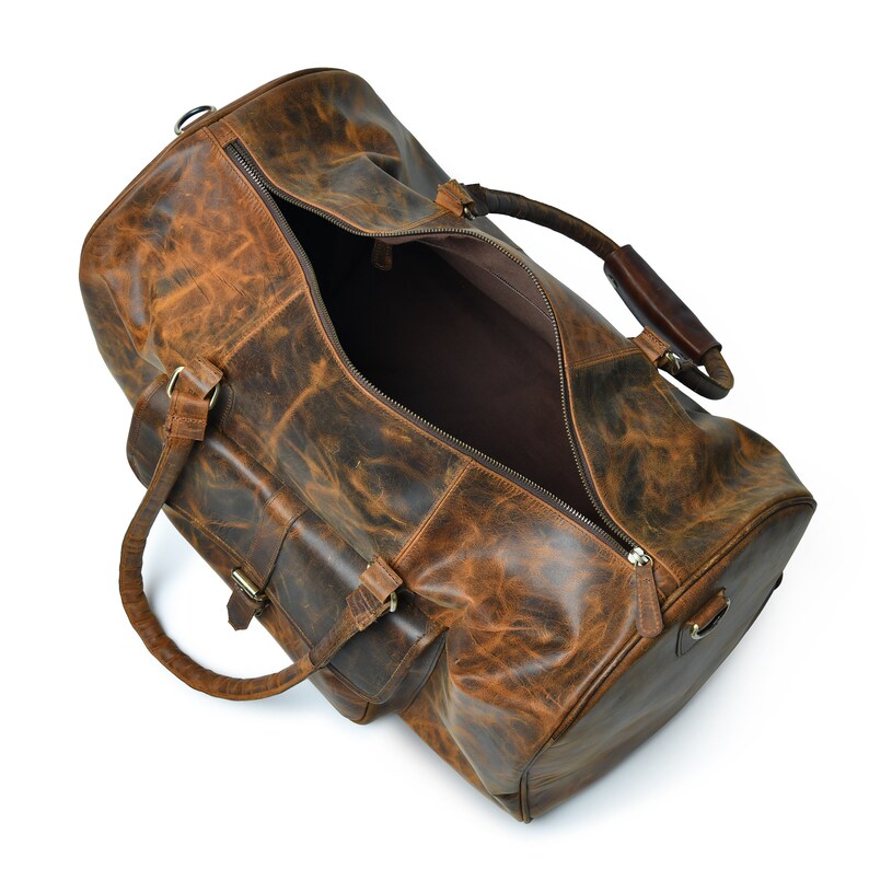 Classic Travel Duffle – Handcrafted Genuine Leather Carryall