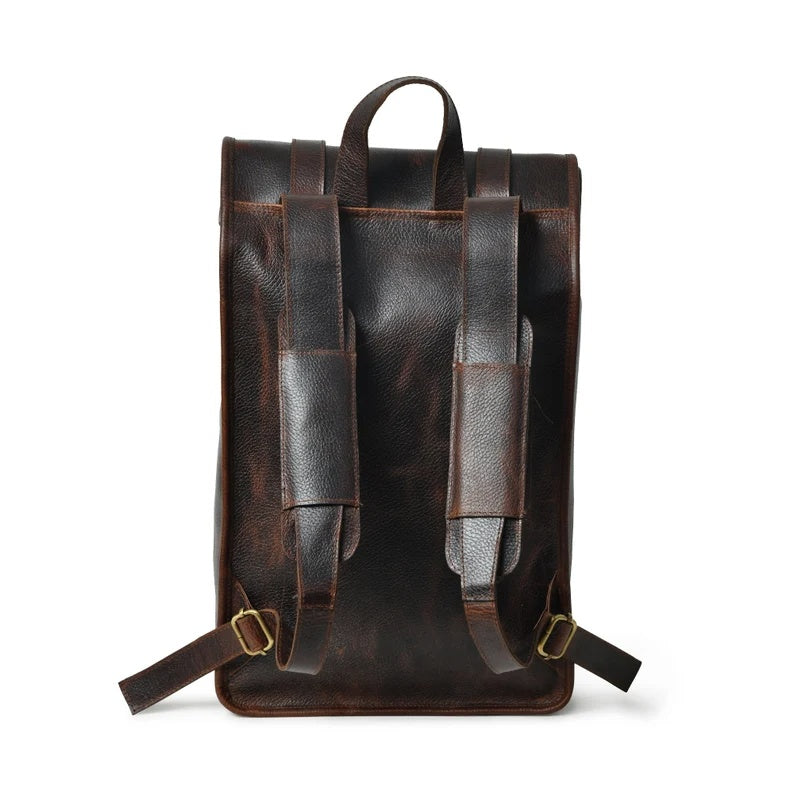 Classic Leather Backpack – Real Leather, Everyday Use