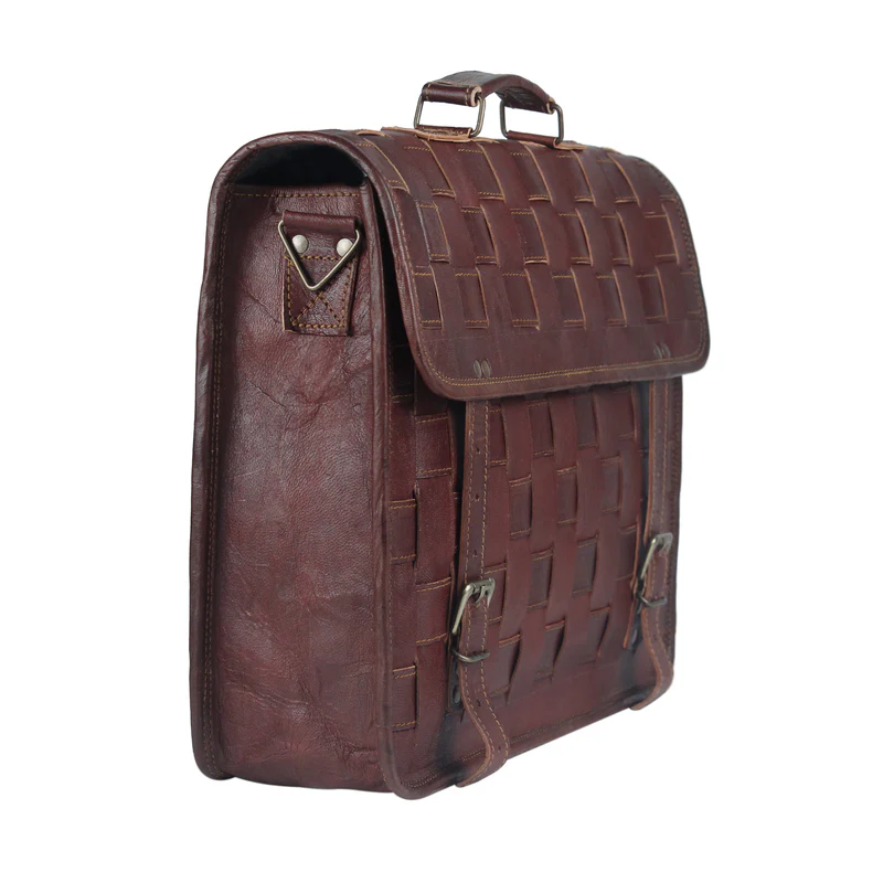 Genuine Leather Messenger Bag - Vintage Brifcase for men