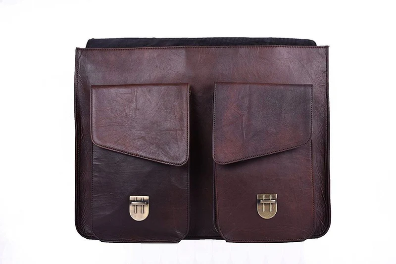 Genuine Leather Messenger Bag -Vintage Brifcase for men
