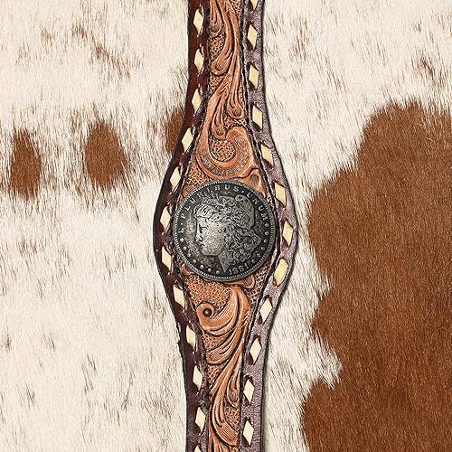 Handcrafted Western Tooled Leather Hair-On Backpack