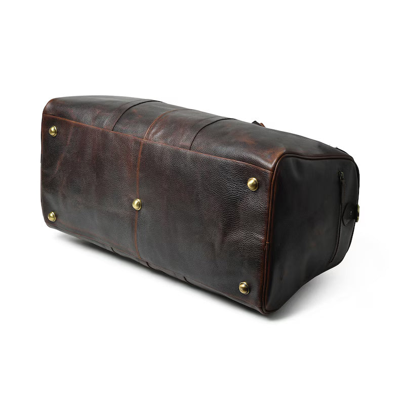 Premium Genuine Leather Duffle Bag – Travel & Gym Carryall Premuim