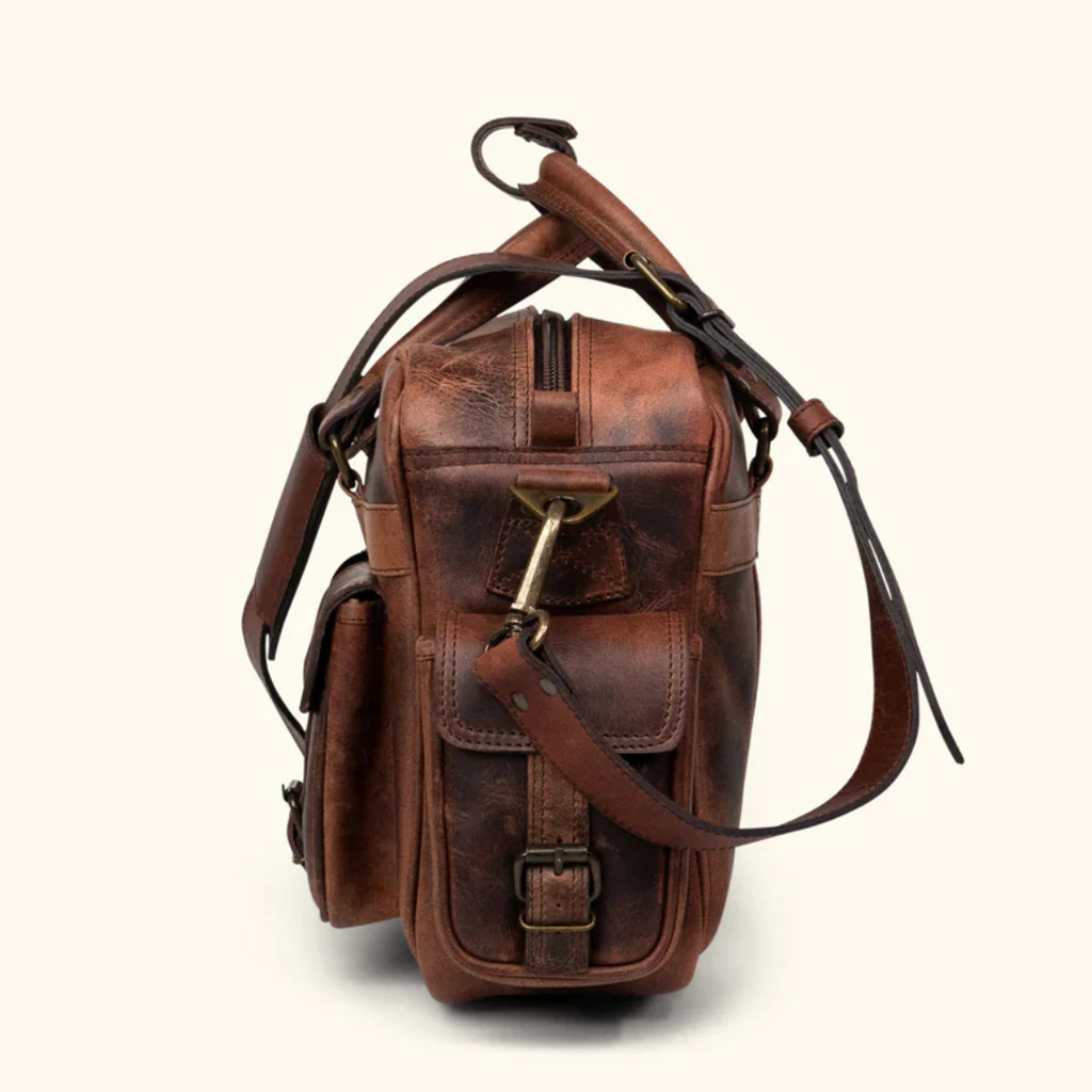 Men’s Genuine Leather Messenger Bag – Business Laptop Briefcase