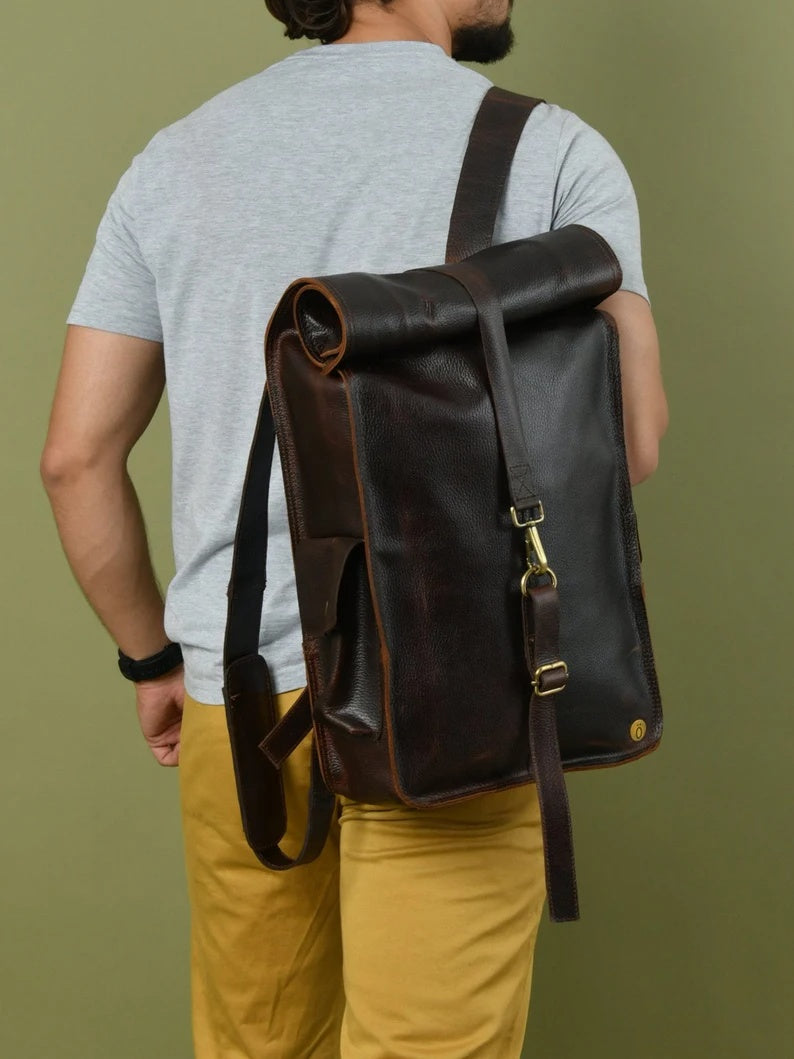 Genuine Leather Backpack – Timeless Elegance for Everyday Use