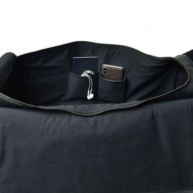 Genuine Leather Duffle Bag – Handcrafted Travel Companion