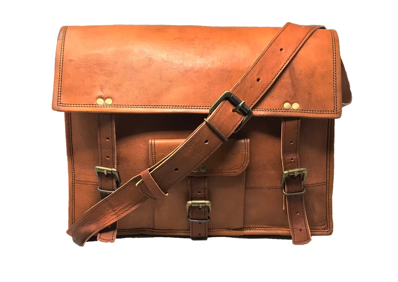 Genuine Leather Messenger Bags for Men & Women