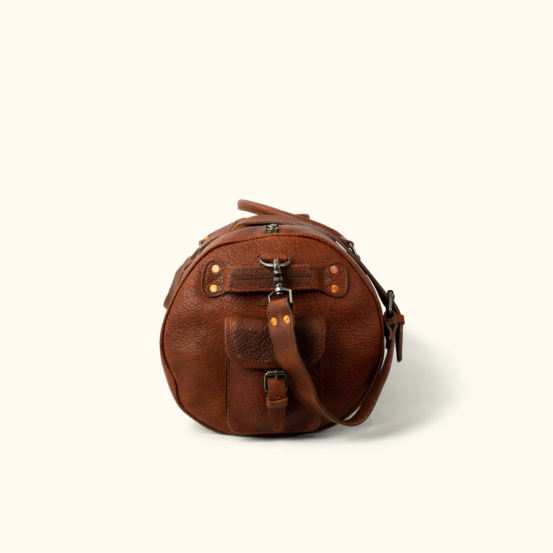 Premium Genuine Leather Duffle Bag – Timeless Travel Companion