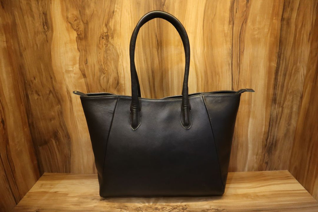 Handmade Leather Tote Bag –  Real Cowhide Tote Bags