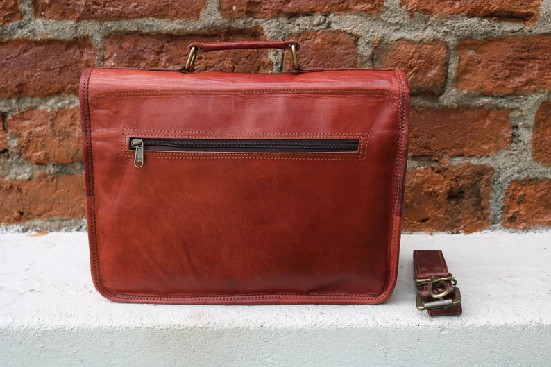 Premium Leather  Briefcase- Classic Messanger Bags For work & Travel