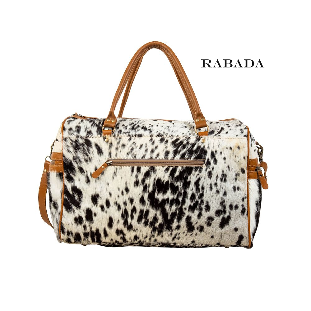 Premium Western Cowhide Travel Duffle – Handmade Leather