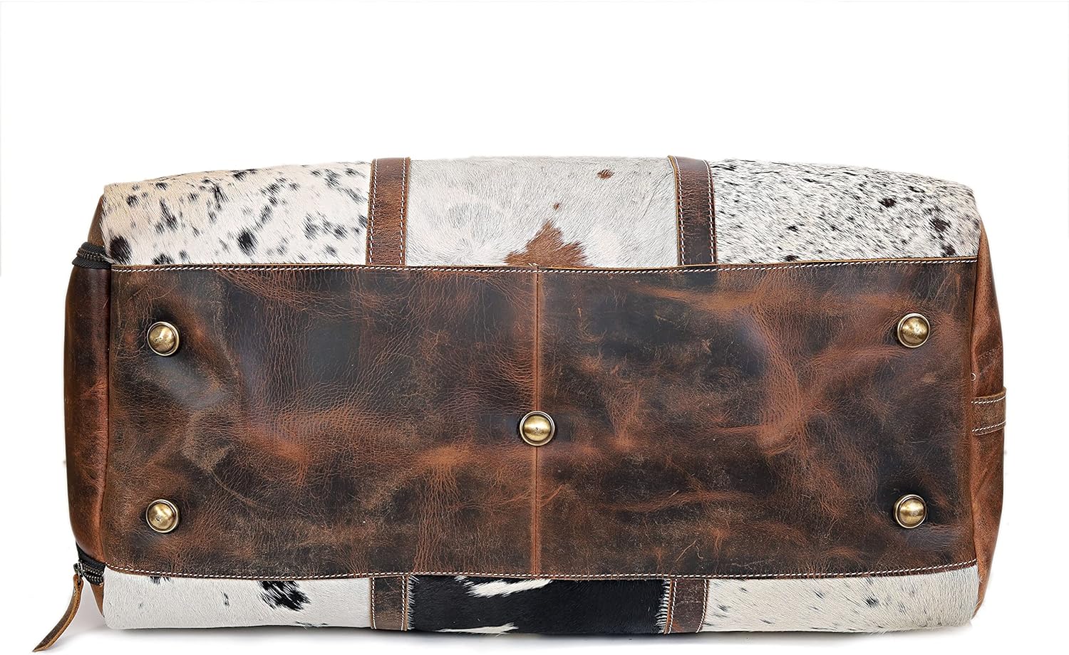 Western Cowhide Leather Duffle Bag – Genuine Hair-On Hide