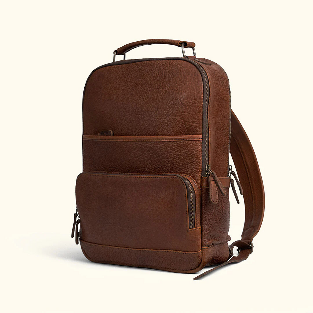 Men’s Genuine Leather Backpack – Vintage Style Laptop Rucksack