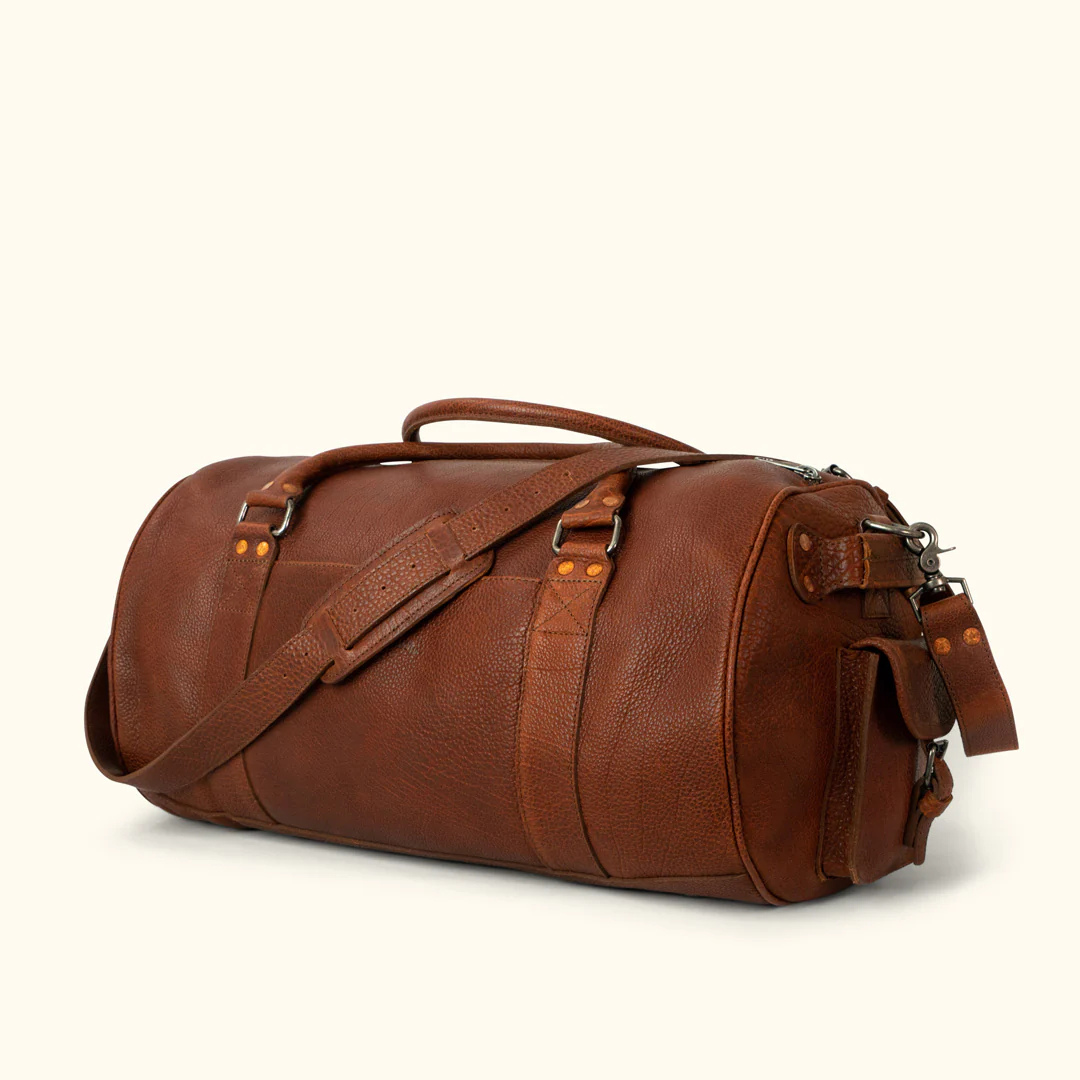 Premium Genuine Leather Duffle Bag – Timeless Travel Companion