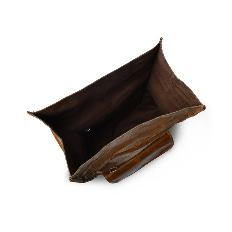 Genuine Cowhide Leather Backpack – Perfect for Work or Travel