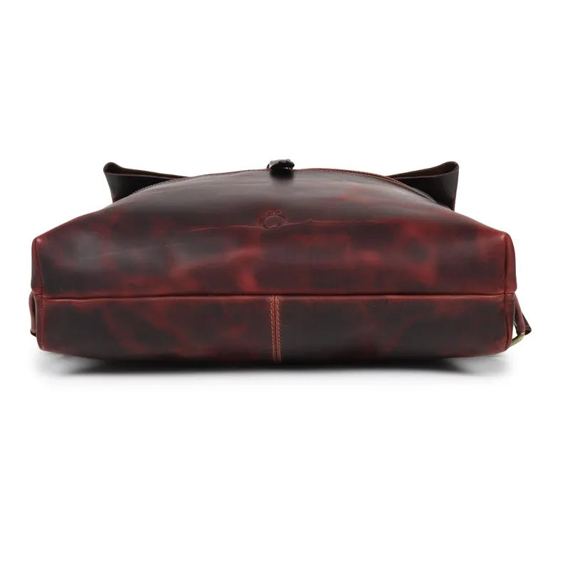 Premium Genuine Leather Backpack – Vintage Style, Durable & Stylish