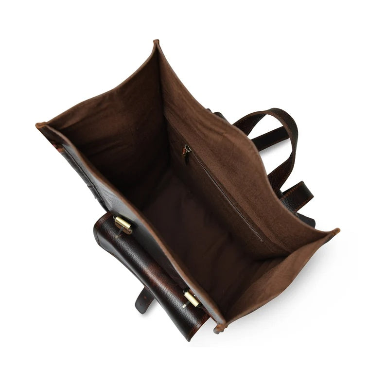 Classic Leather Backpack – Real Leather, Everyday Use