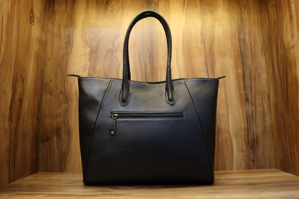 Handmade Leather Tote Bag –  Real Cowhide Tote Bags