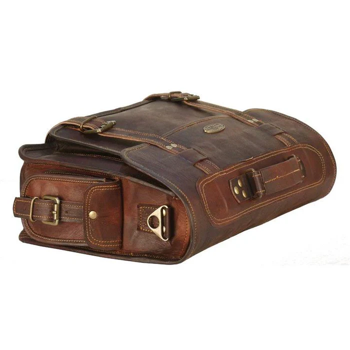 Men’s Genuine Leather Messenger Bag – Business Laptop Briefcase