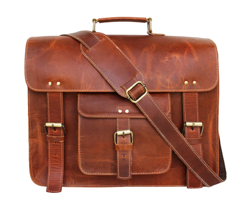 Genuine Leather Messenger Bags for Men & Women