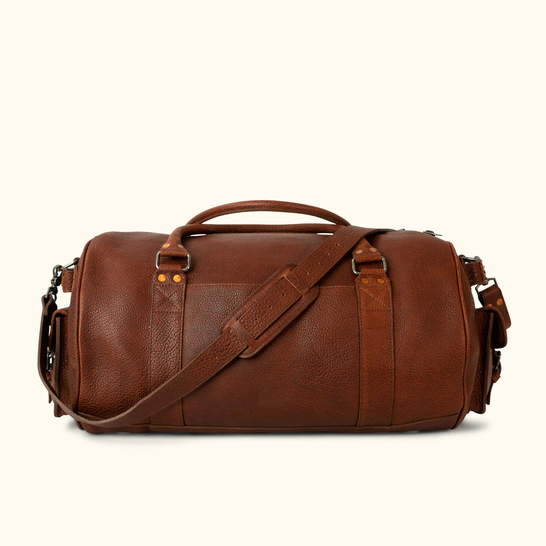 Premium Genuine Leather Duffle Bag – Timeless Travel Companion