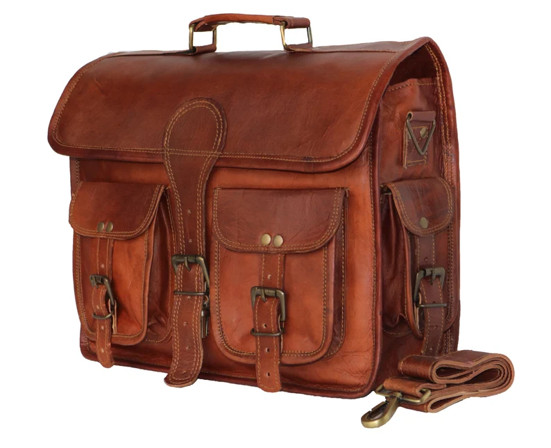 Crafted Elegance Real Leather Messenger Bags