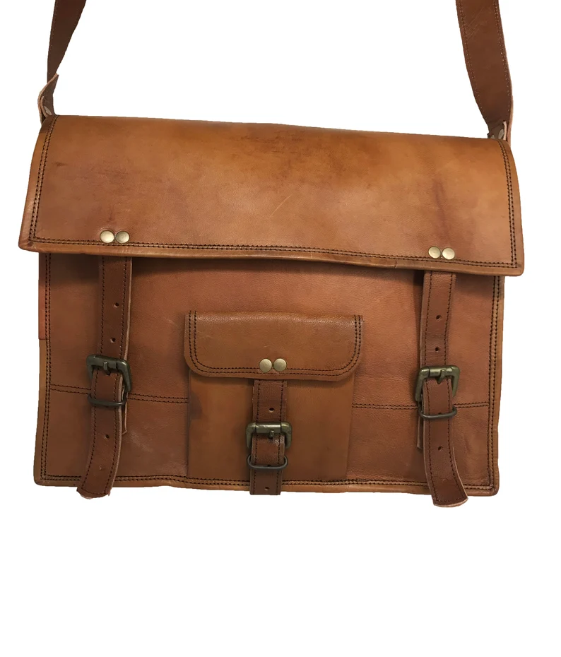 Genuine Leather Messenger Bags for Men & Women