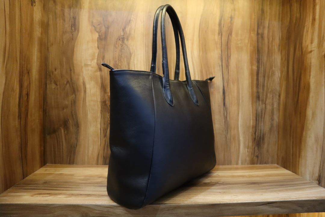 Handmade Leather Tote Bag –  Real Cowhide Tote Bags